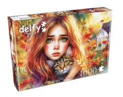 DELFY CASSE-TÊTE 1000 PIÈCES - LE RÉCONFORT SILENCIEUX DU FÉLIN (SILENT FELINE COMFORT) #DE-25023